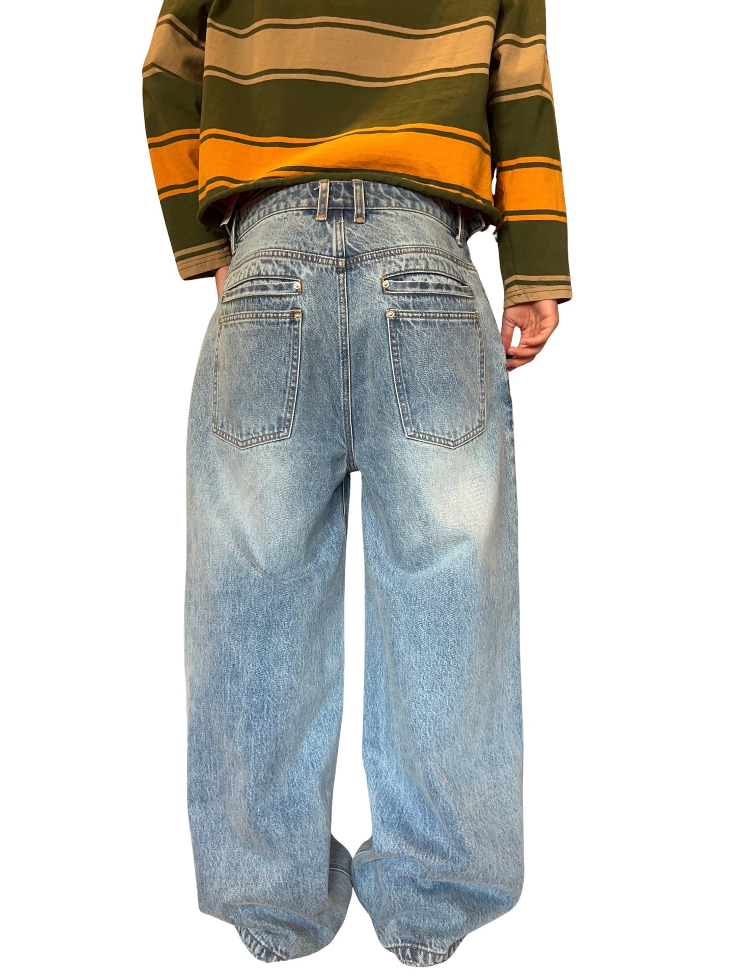 Light Blue Double Pocket Denim