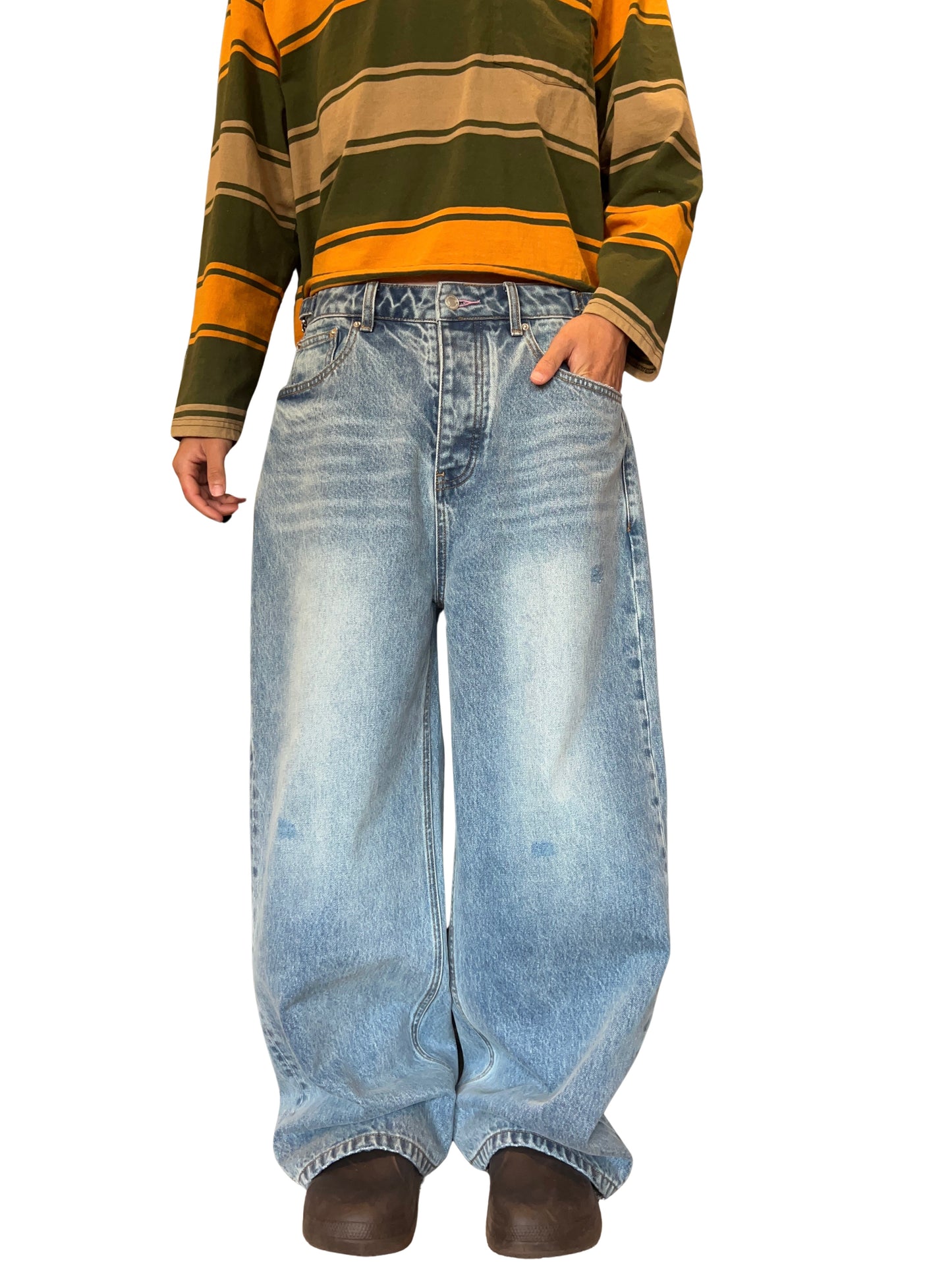 Light Blue Double Pocket Denim