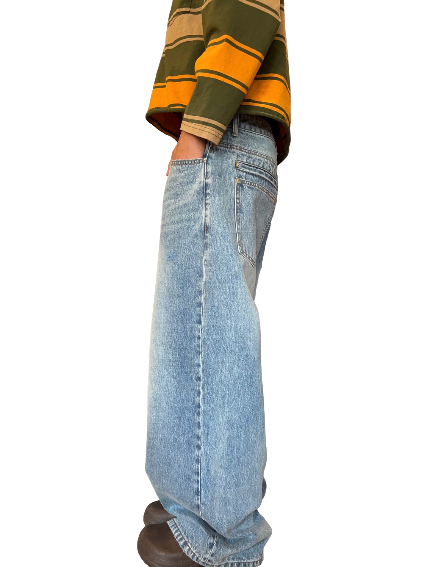 Light Blue Double Pocket Denim