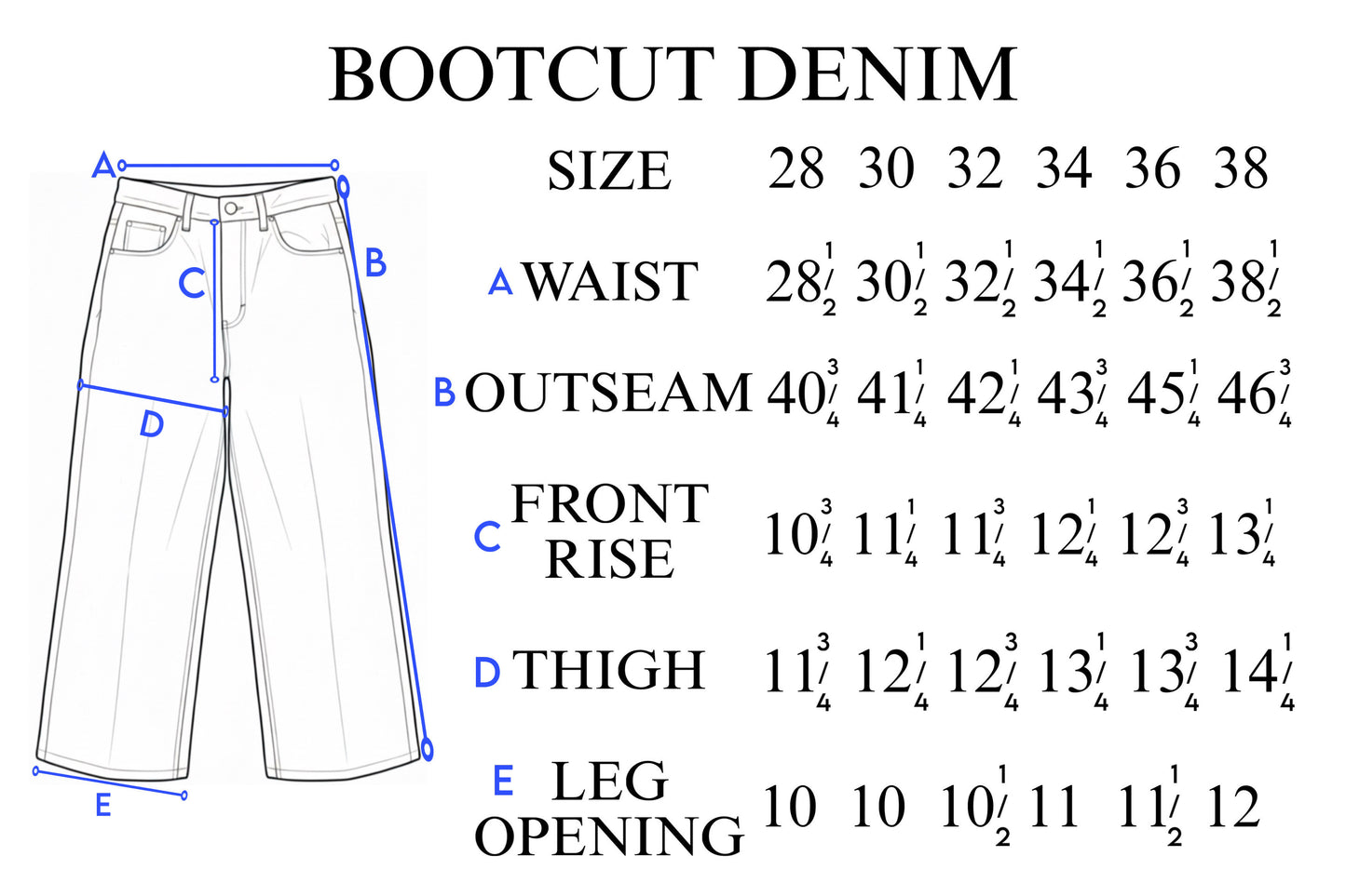 Sand Wash Bootcut Denim