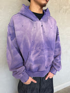 Distressed Purple Sunfaded Hoodie