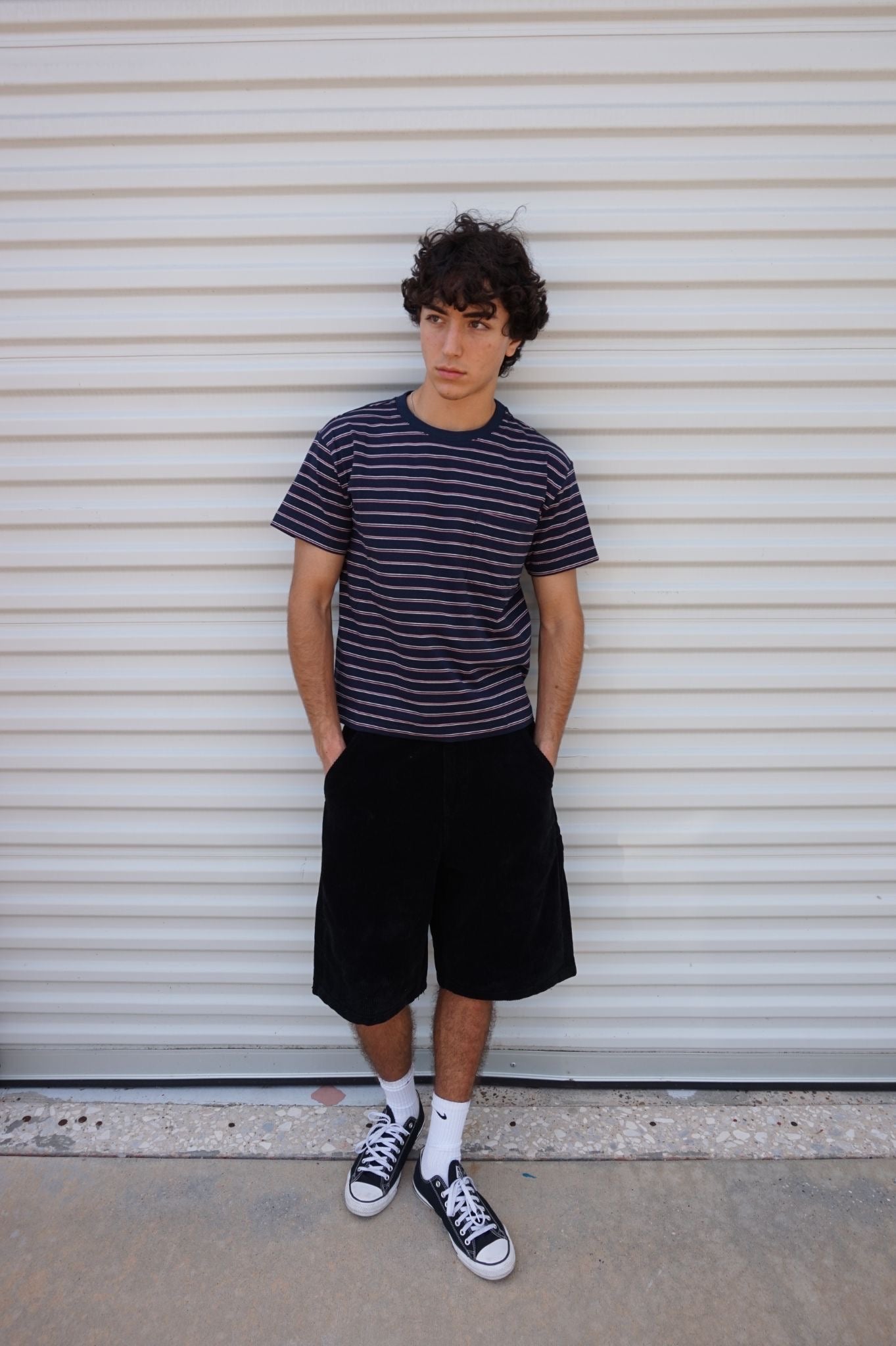 Navy Striped Tee
