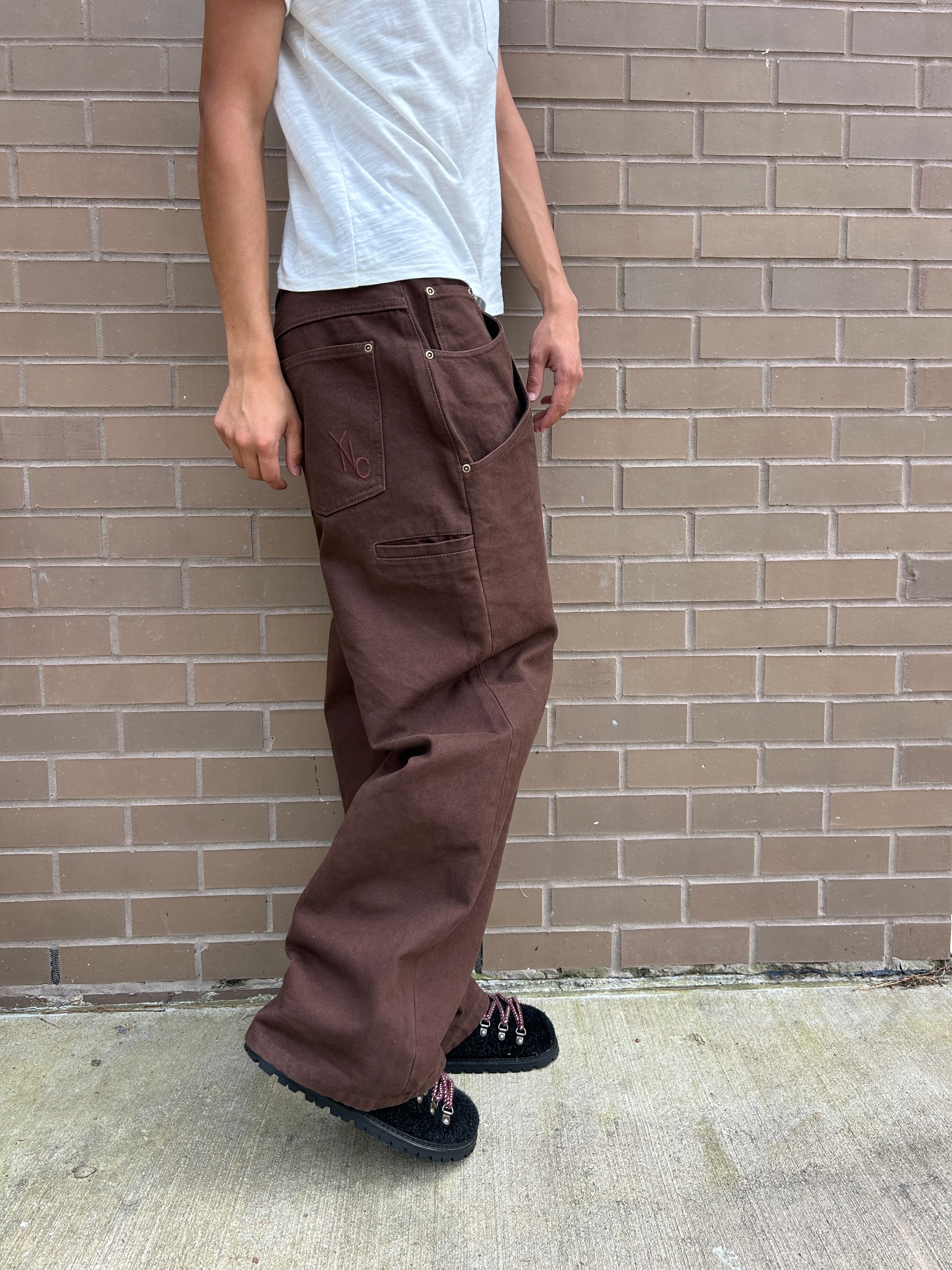 Brown Canvas Pant V2