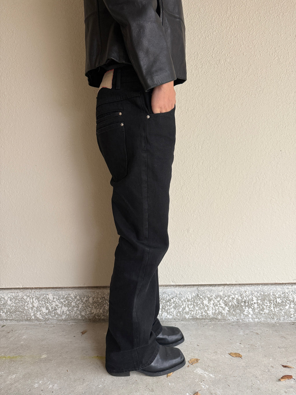 Jet Black Bootcut Denim