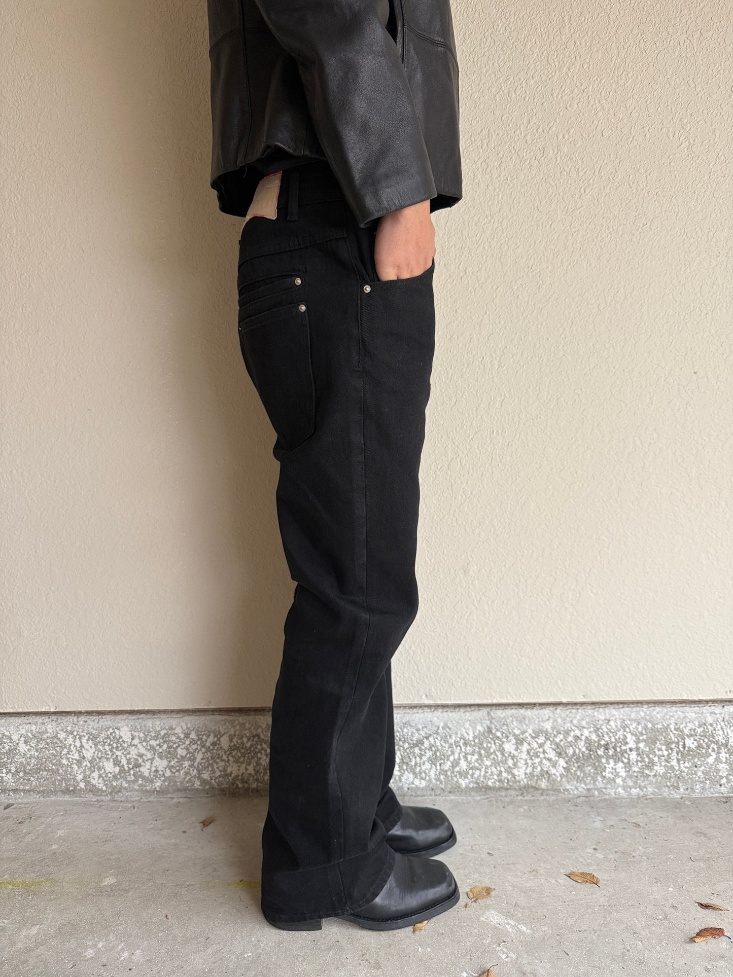 Jet Black Bootcut Denim