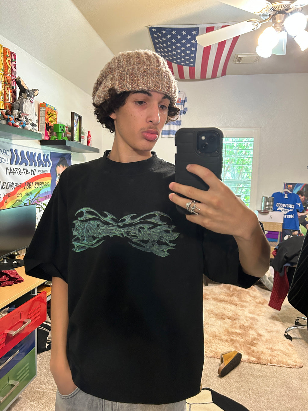 CRAFTED BLACK BIG LOGO TEE