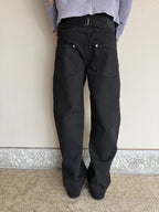 Jet Black Loose Fit Selvedge Denim