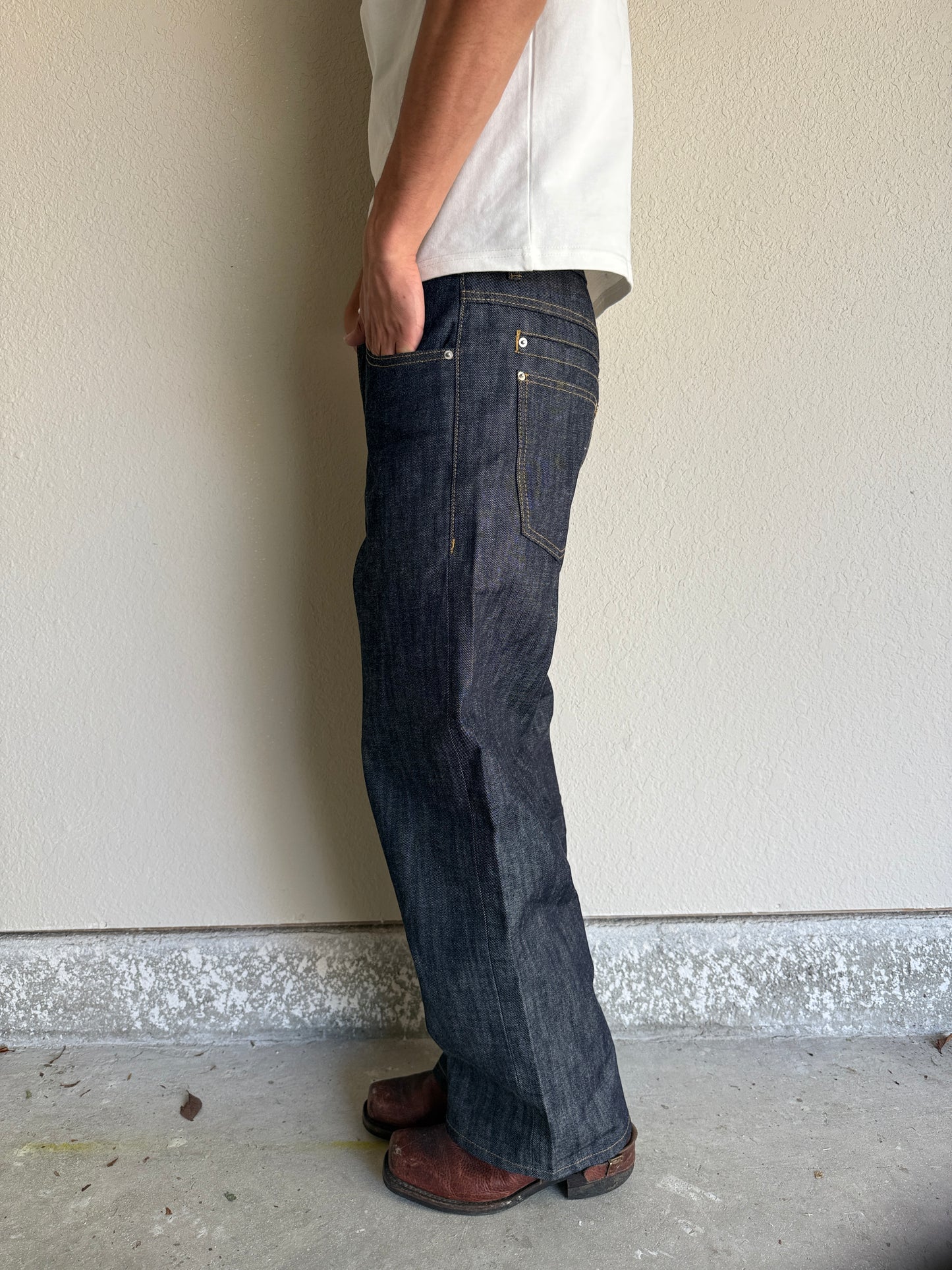 Slubbed Indigo Selvedge Denim