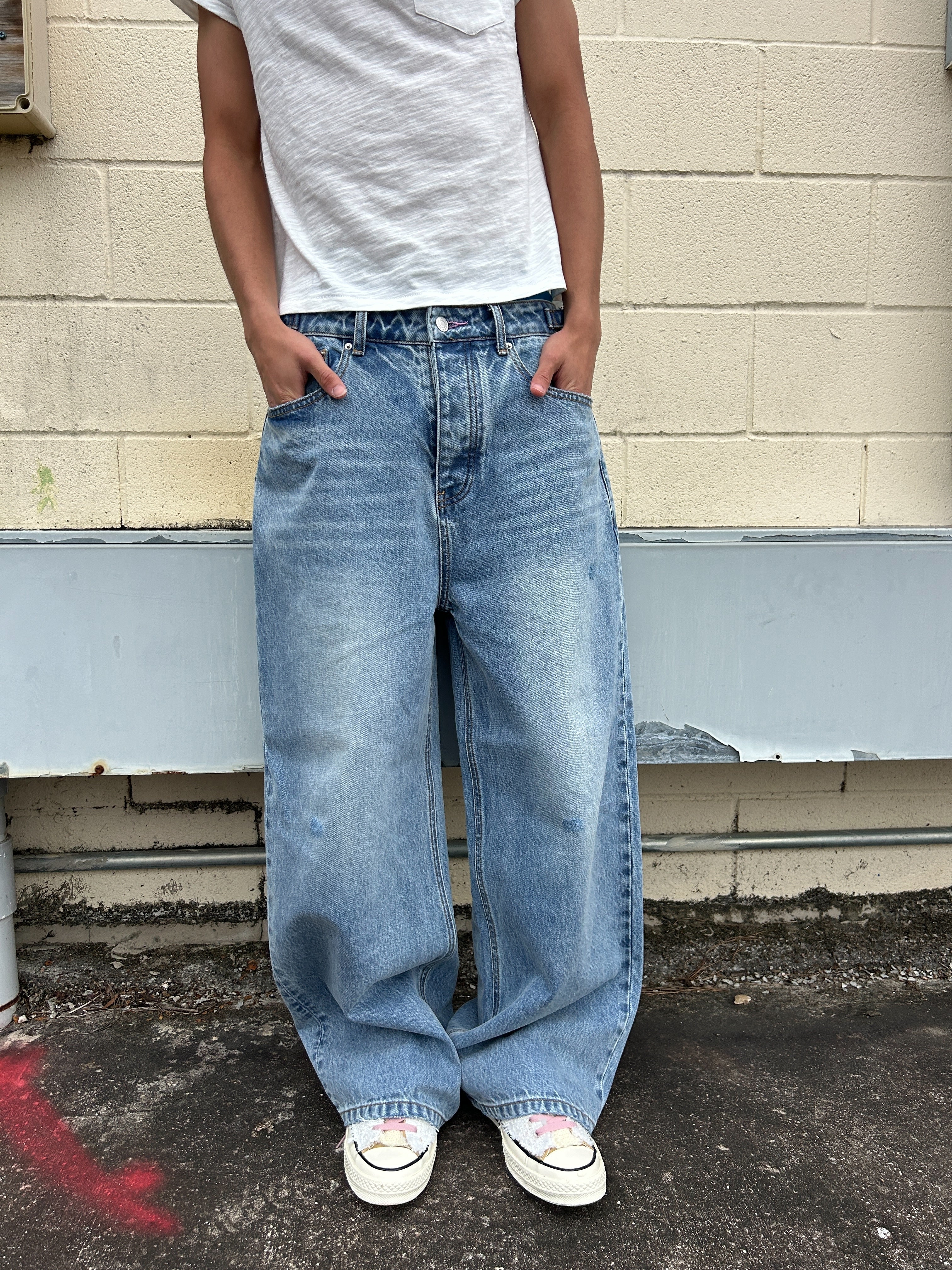 Light Blue Double Pocket Denim