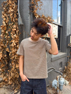Beige Striped Tee