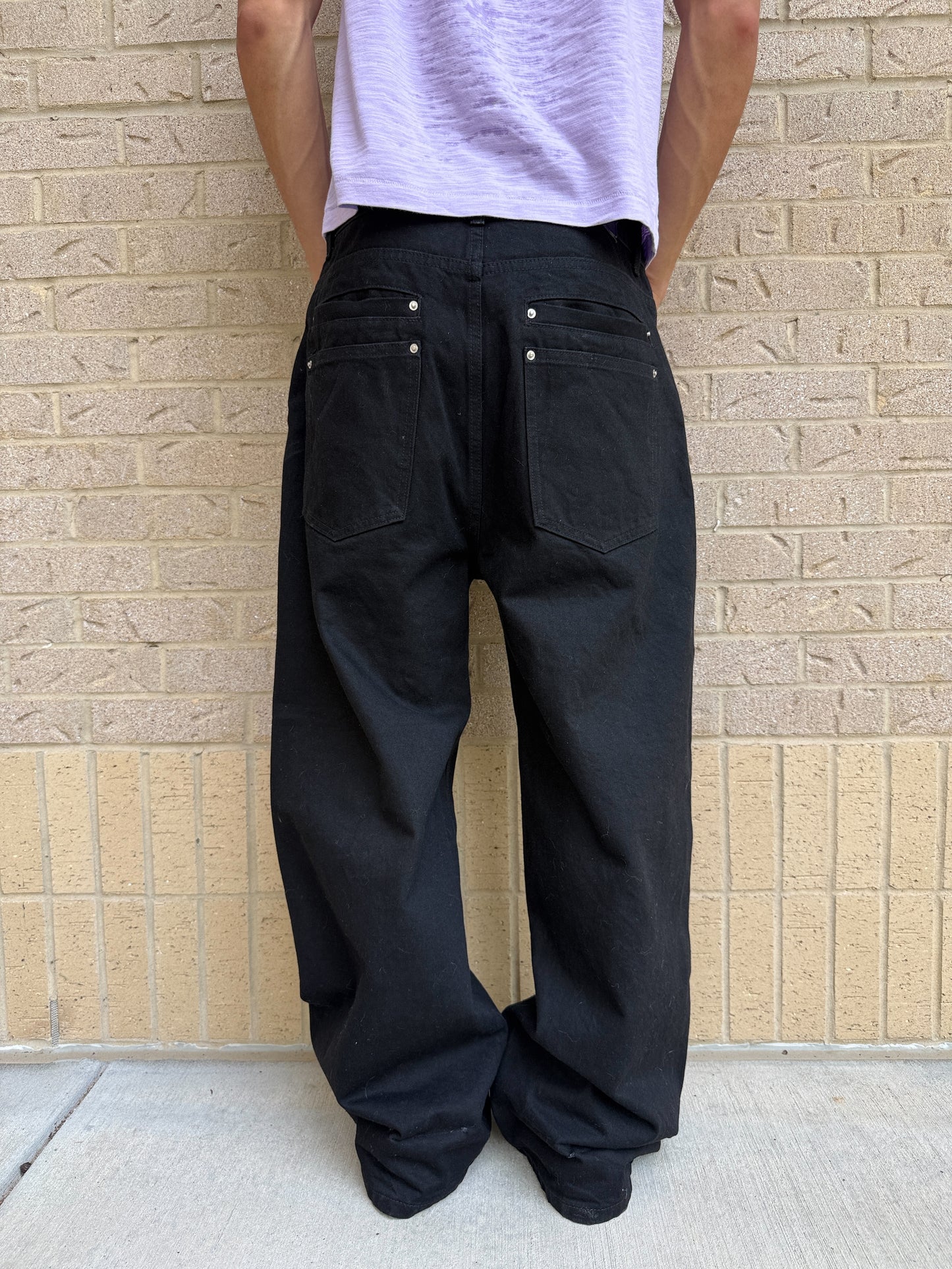 Jet Black Selvedge Denim V2