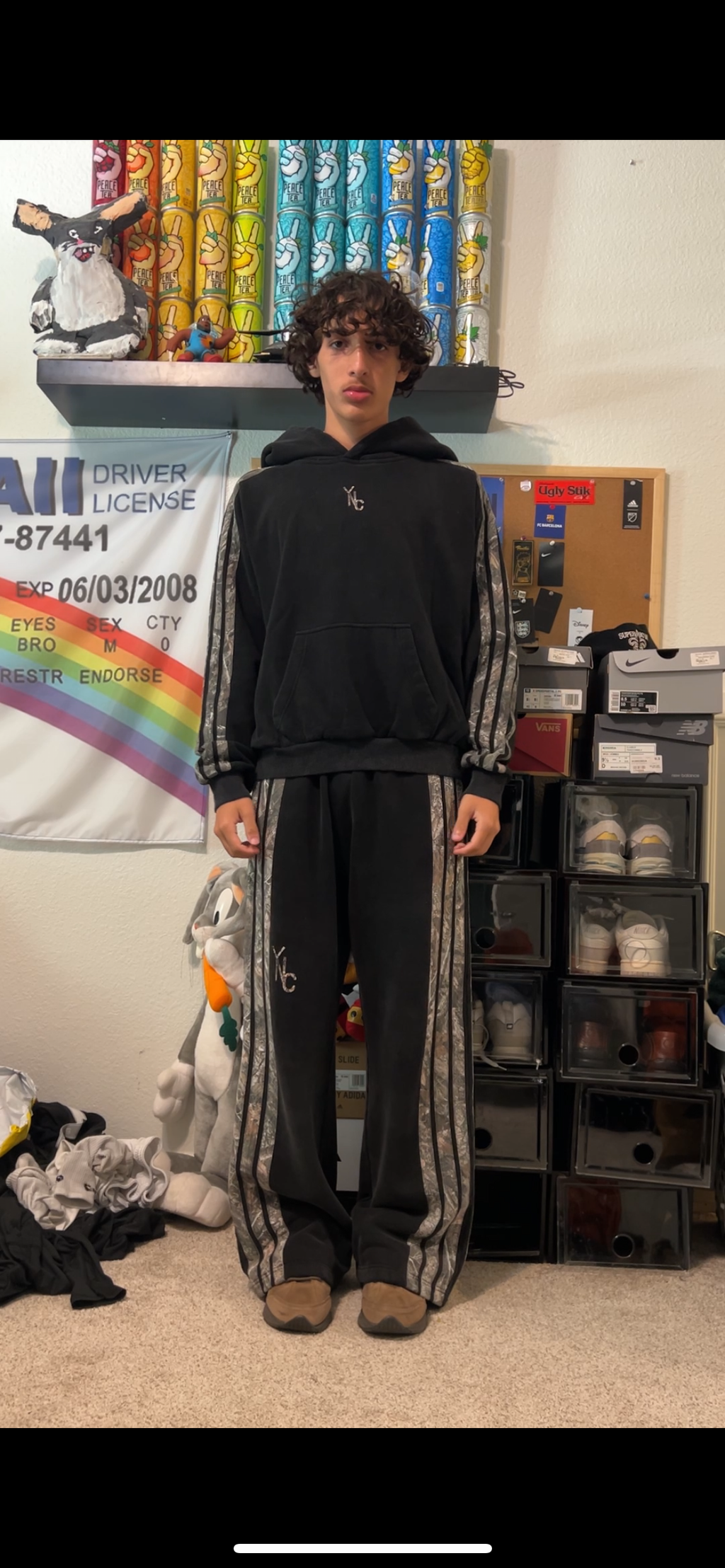 CAMOUFLAGE STRIPE HOODIE