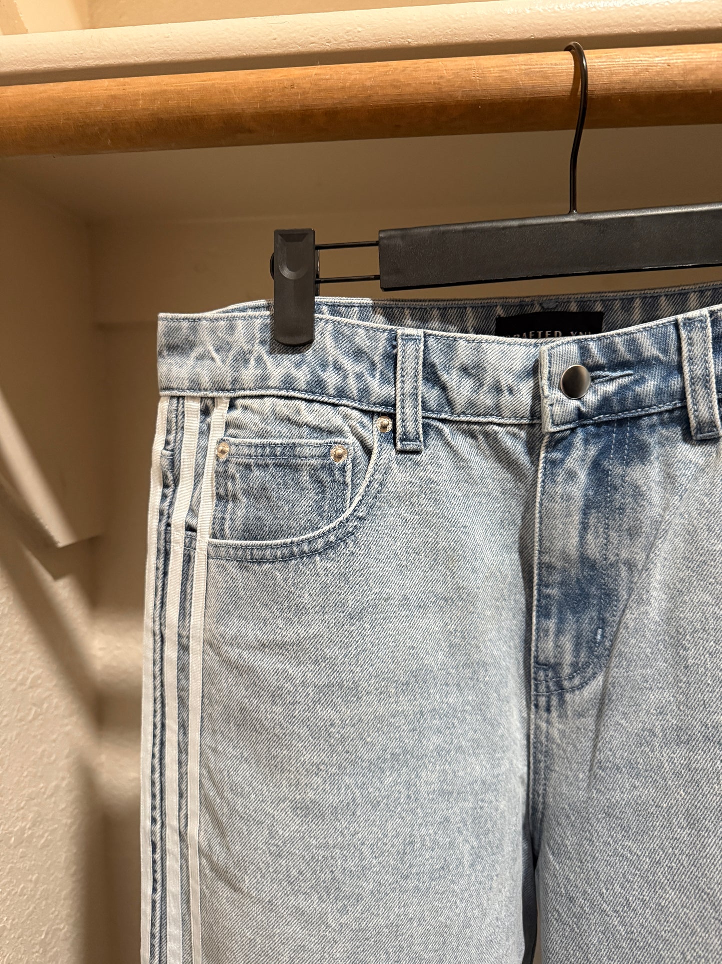 Blue Striped Denim V1 Sample