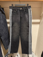 Black Striped Denim V1 Sample