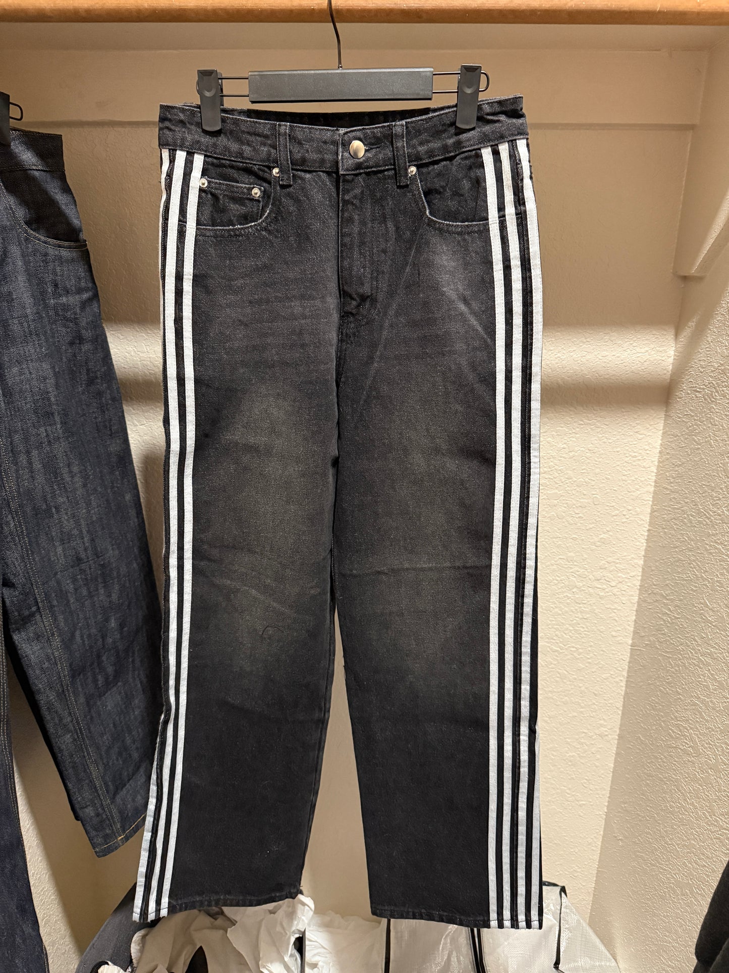 Black Striped Denim V1 Sample