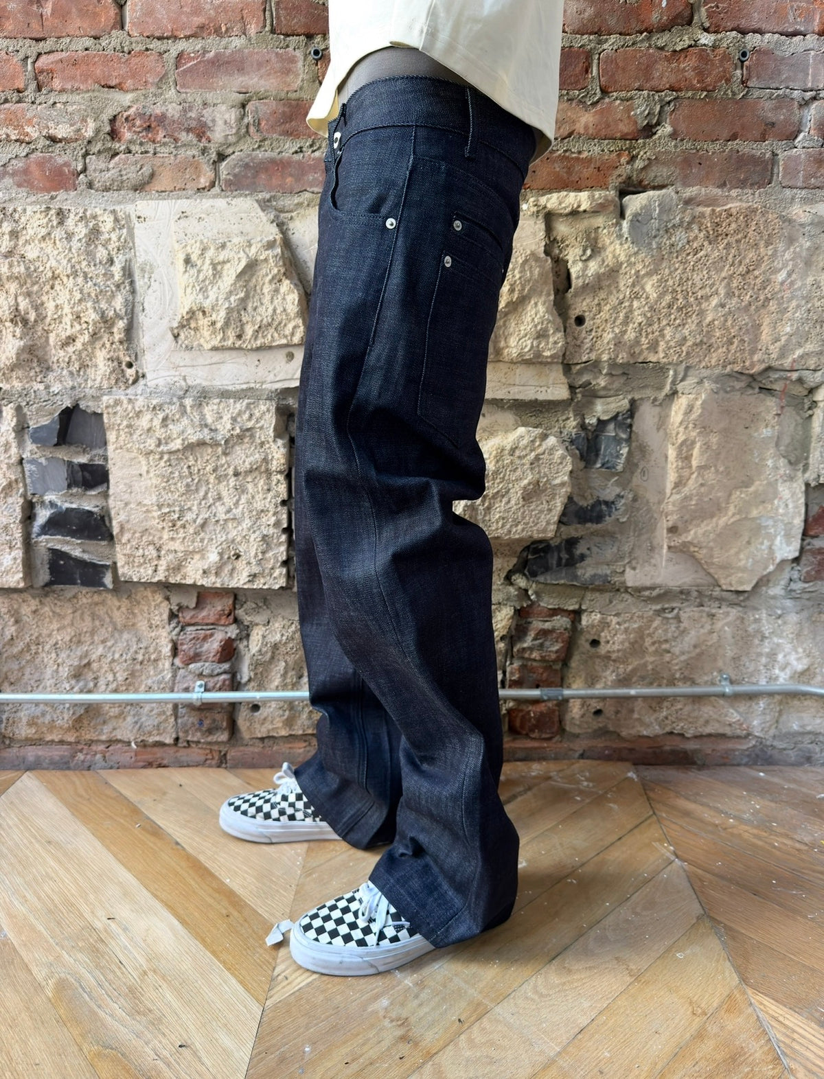 Slubbed Indigo Loose Fit Selvedge  Denim