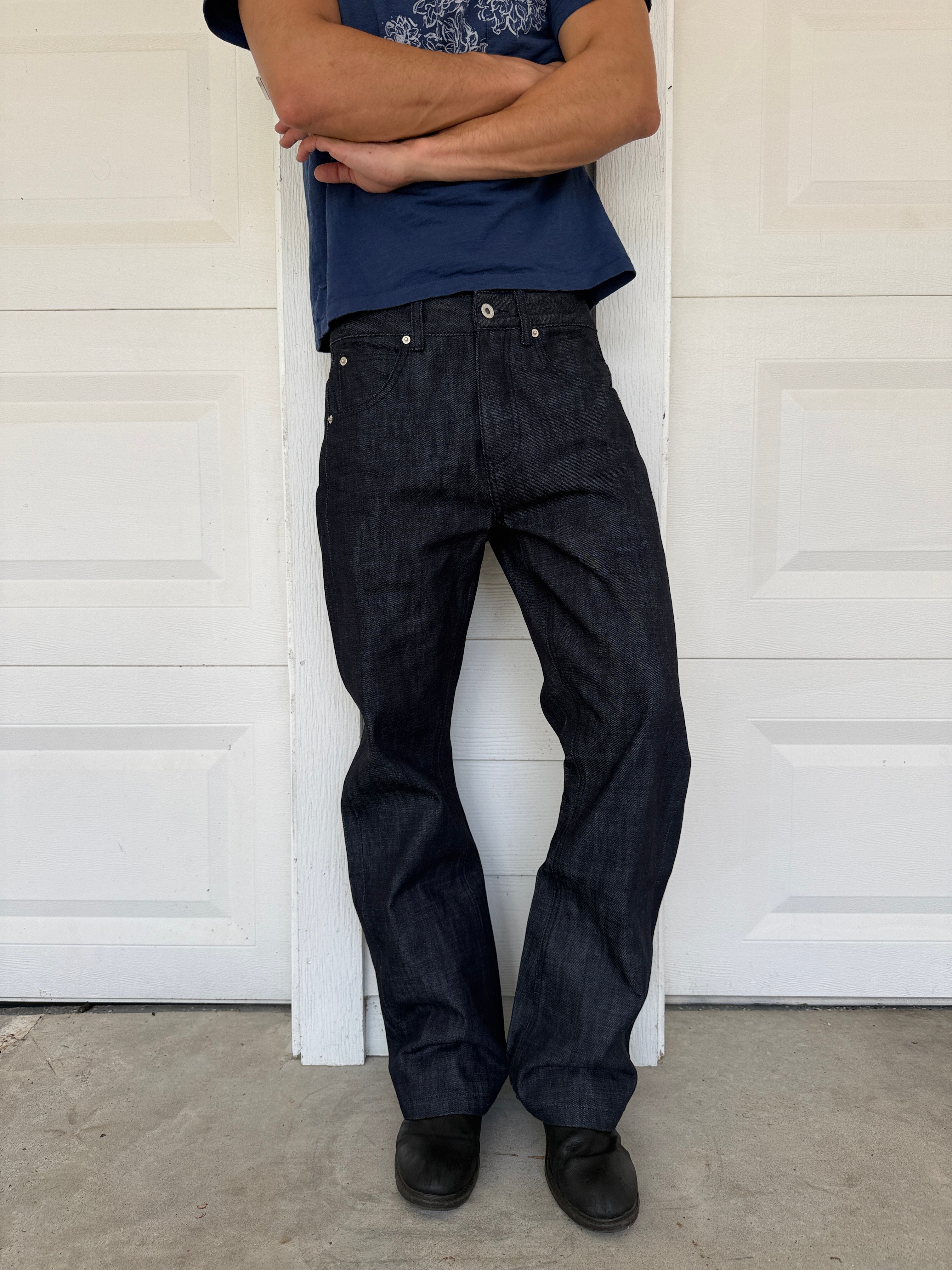 Raw Indigo Selvedge Bootcut Denim