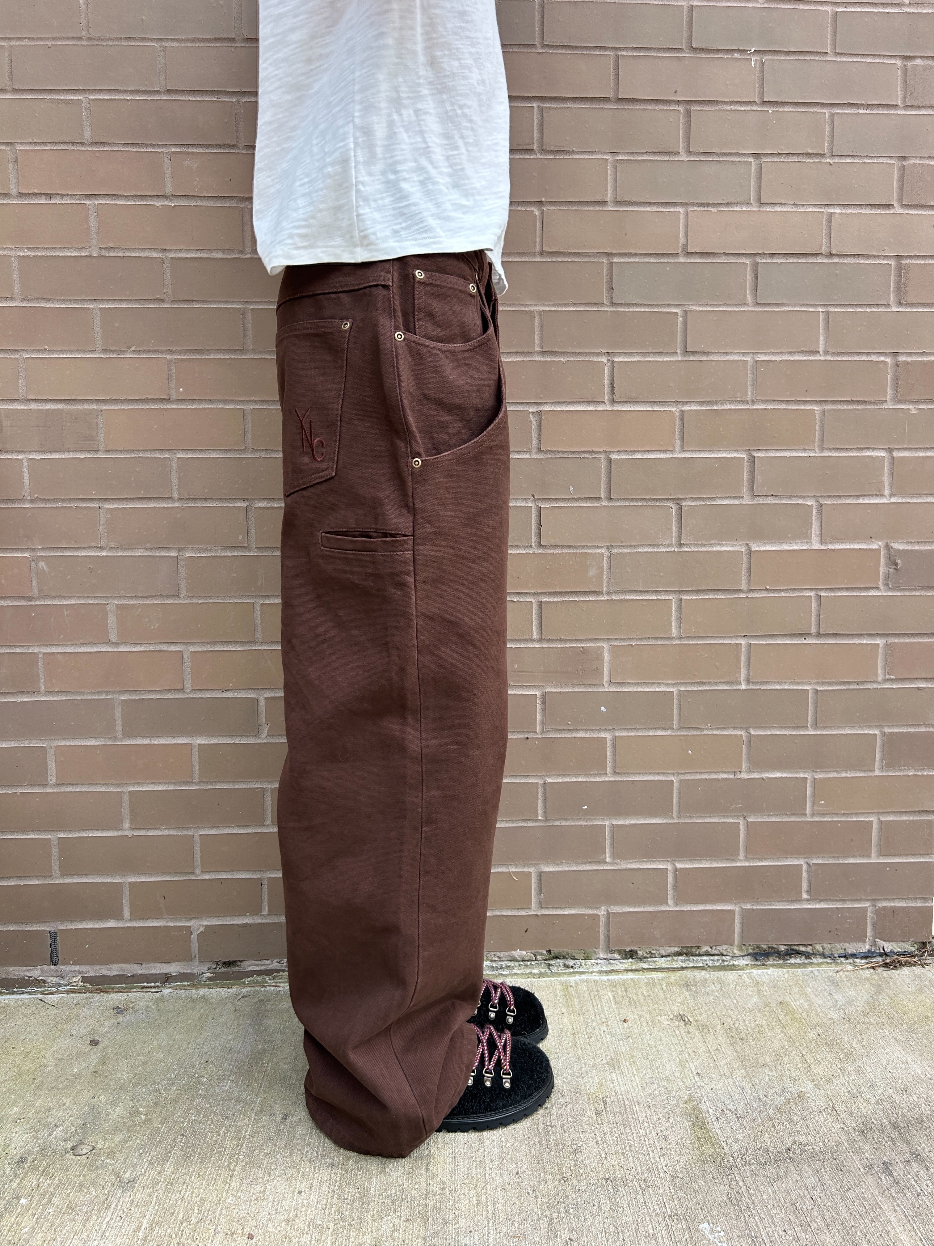 Brown Canvas Pant V2