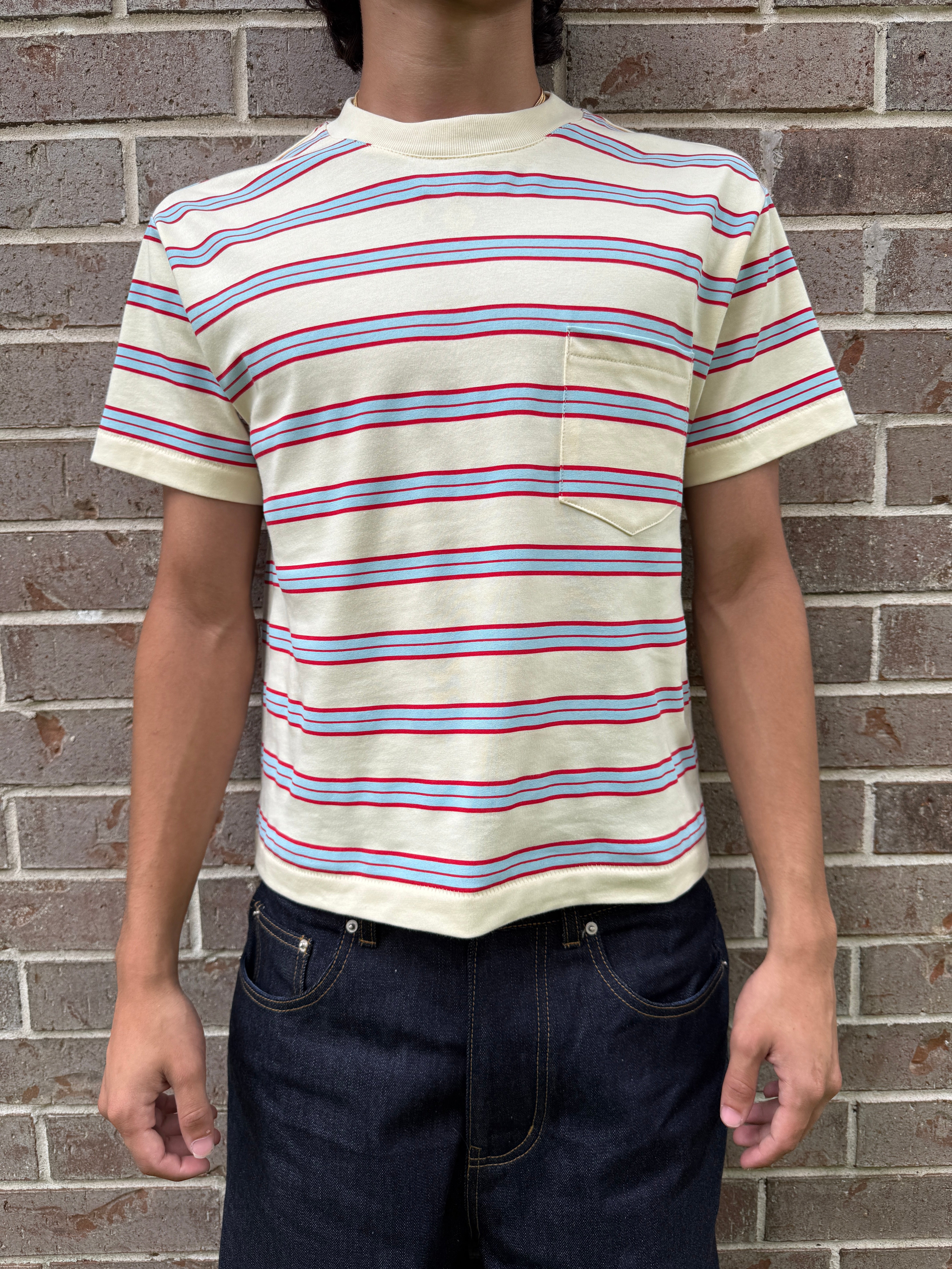 トップス [Crafted YNC] Striped Tee Cream Striped Tee – Crafted YNC