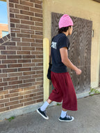Faded Red 3/4 Shorts