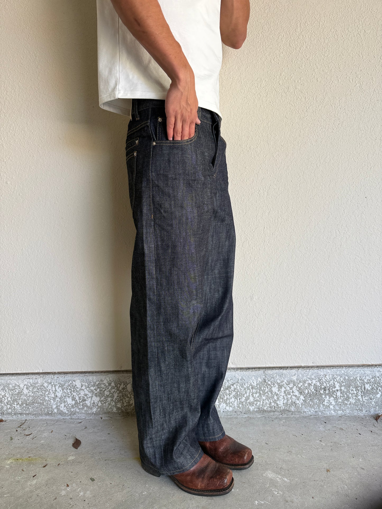 Slubbed Indigo Selvedge Denim
