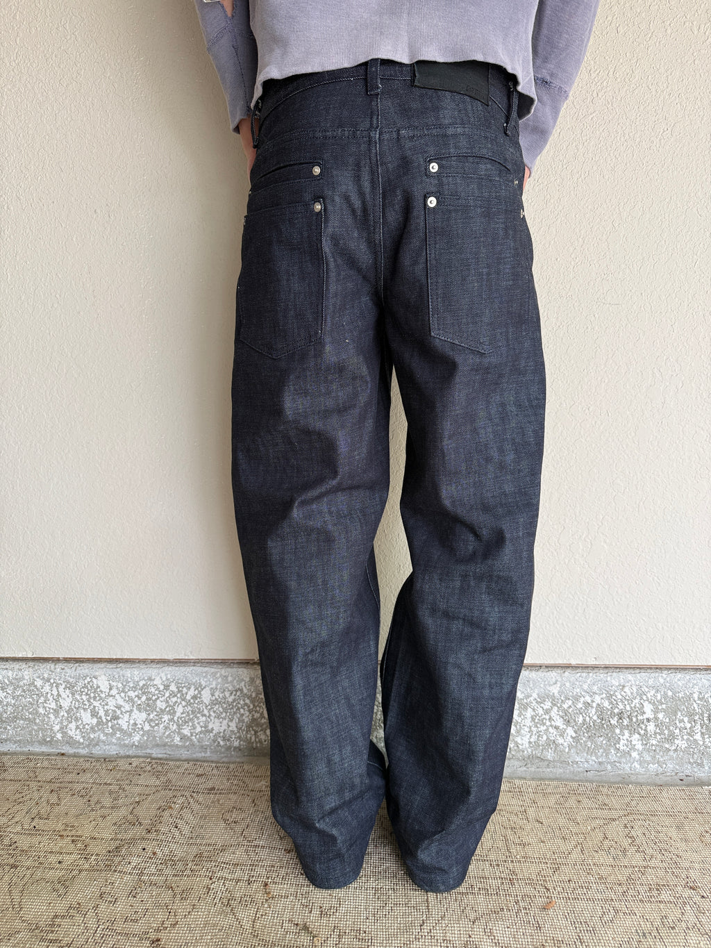 Slubbed Indigo Loose Fit Selvedge  Denim