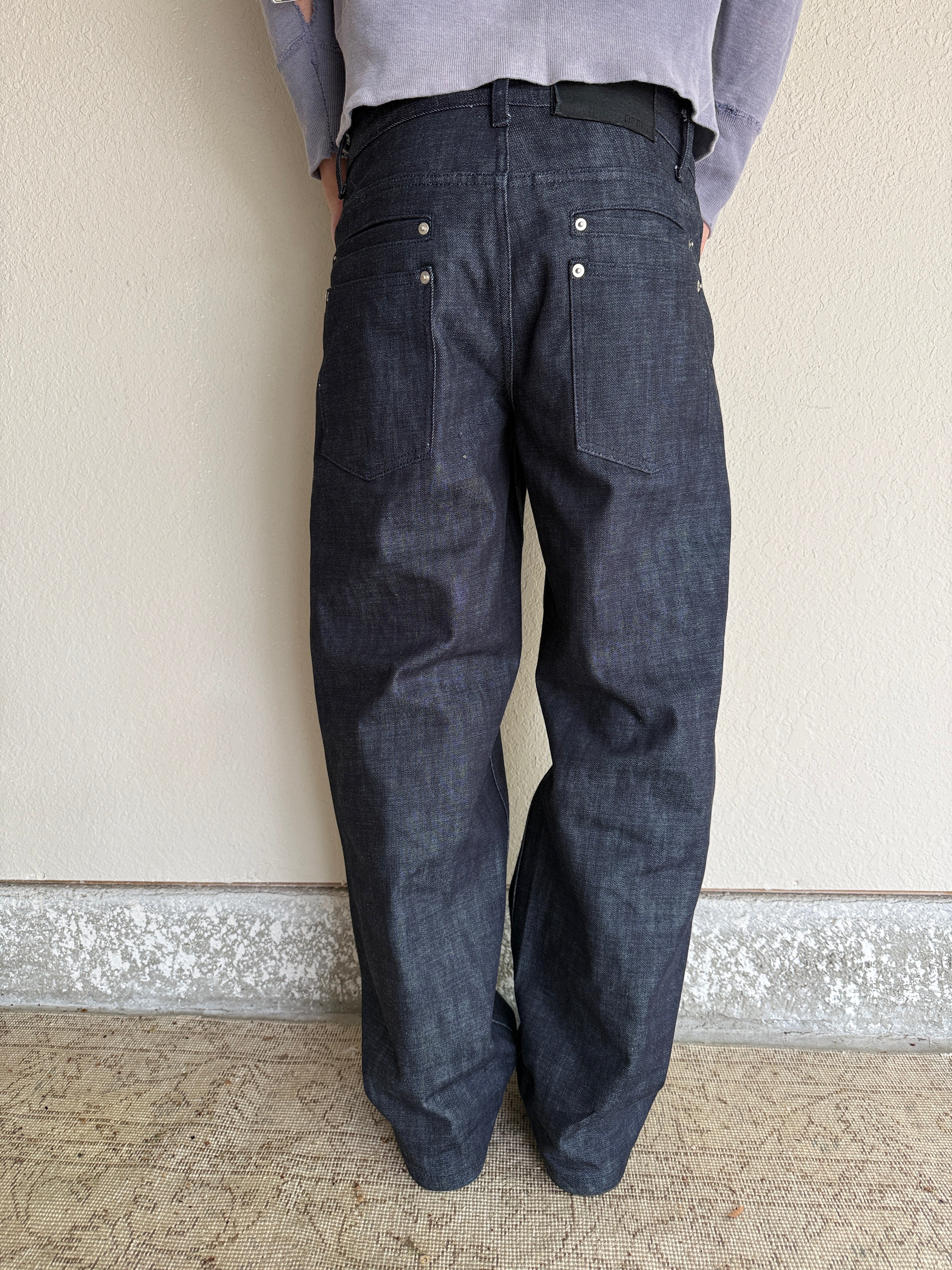 Slubbed Indigo Loose Fit Selvedge  Denim