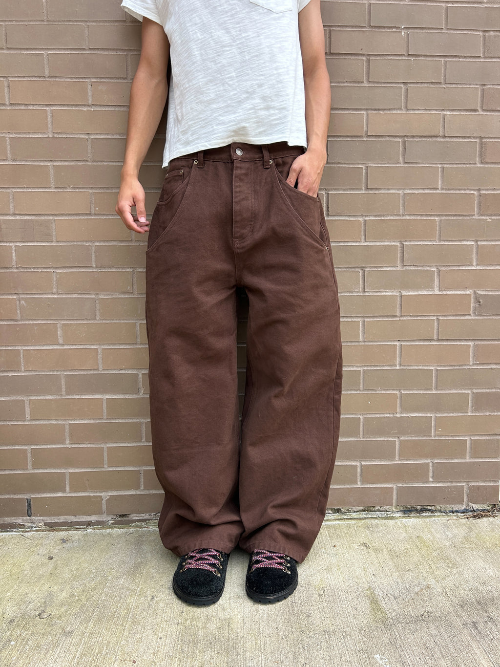 Brown Canvas Pant V2