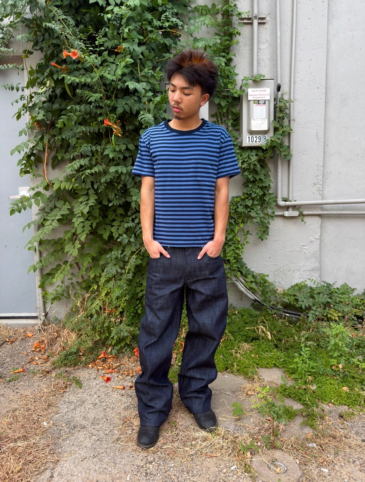 Navy Striped Tee