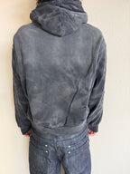 Distressed Black Sunfaded Hoodie