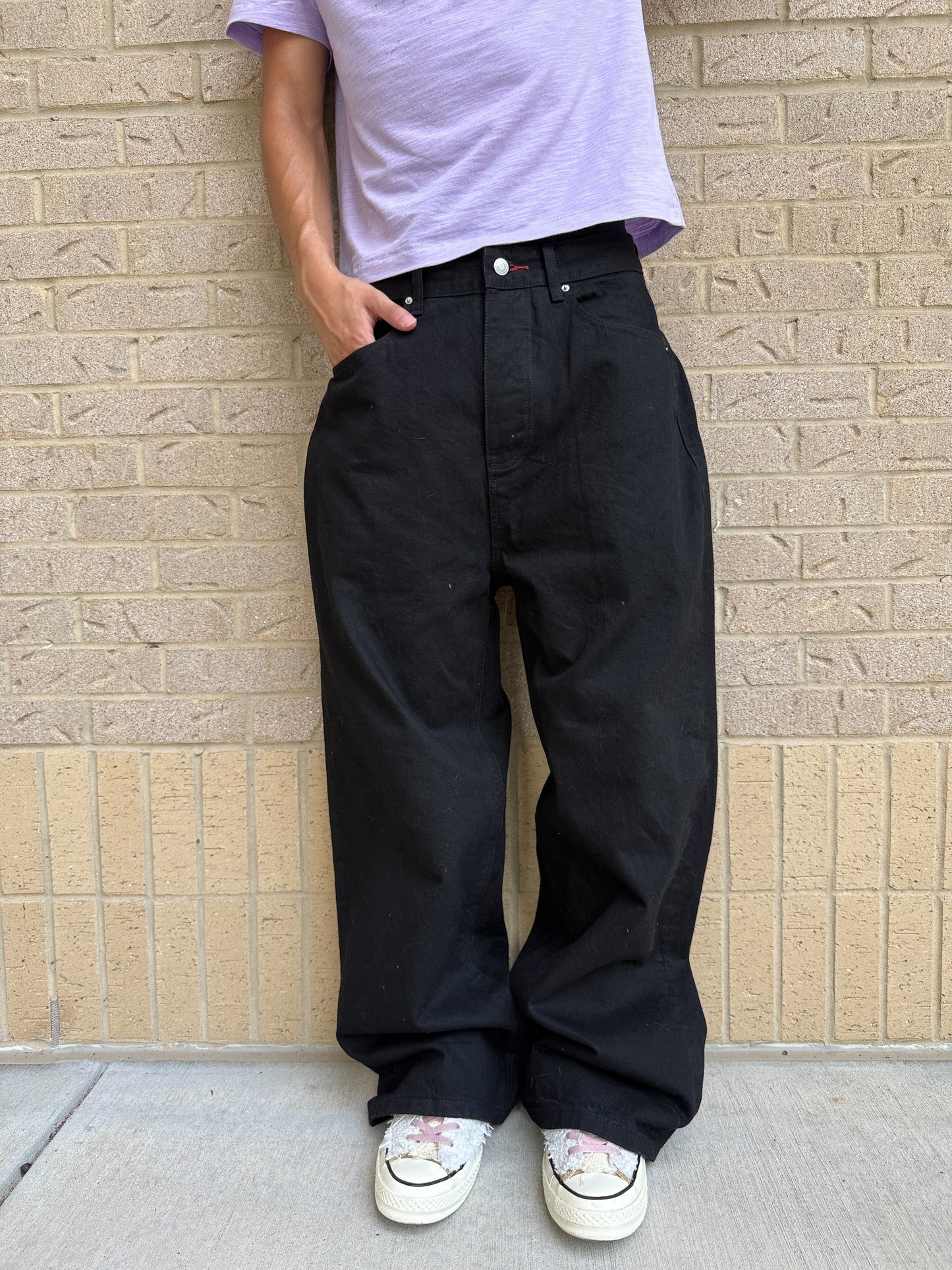 Jet Black Selvedge Denim V2