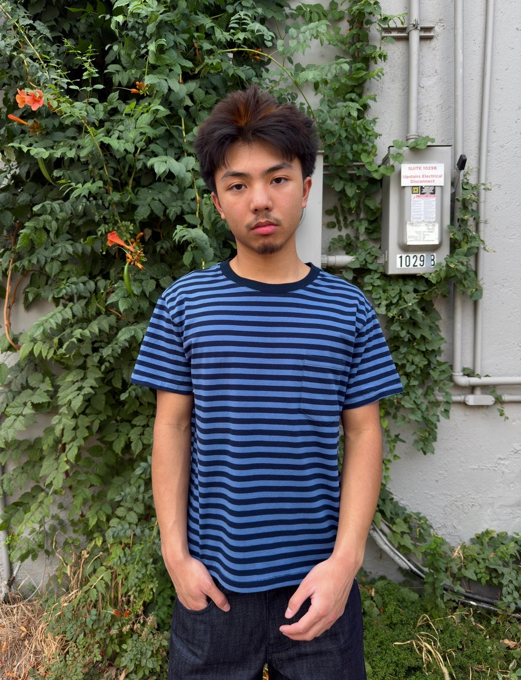 Navy Striped Tee