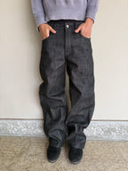 Charcoal Loose Fit Selvedge Denim
