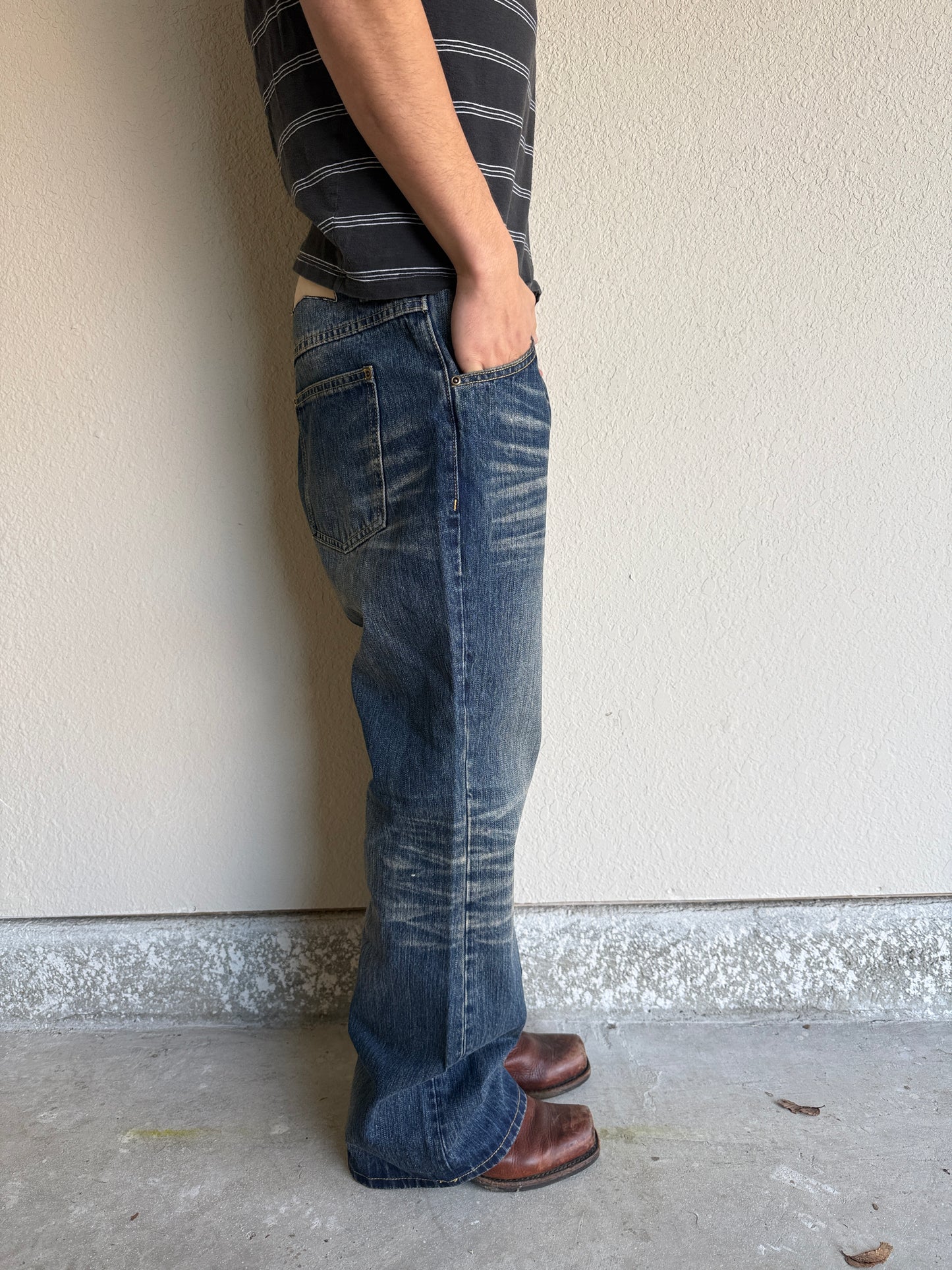 Dark Blue Bootcut Denim