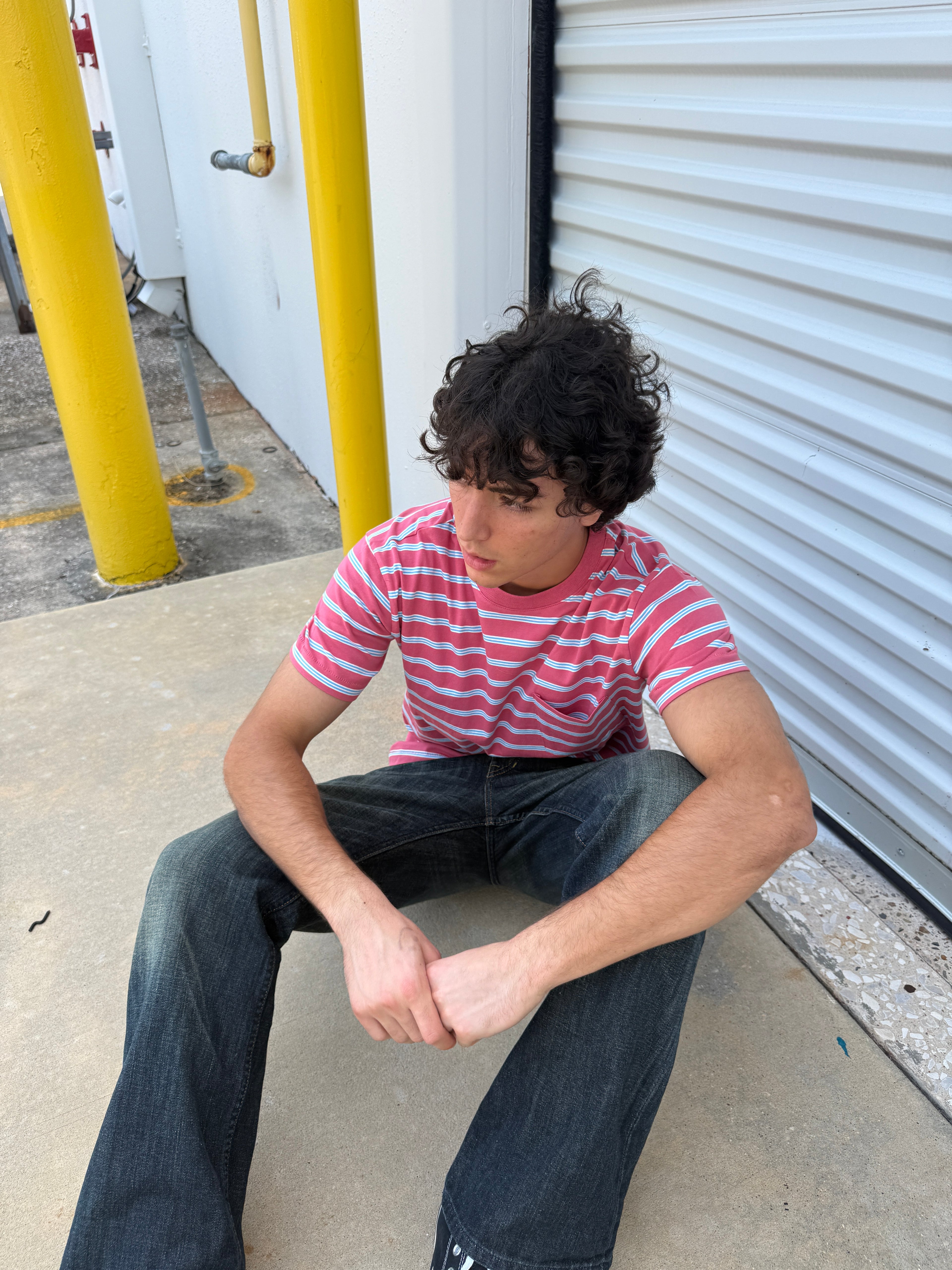 Pink Striped Tee