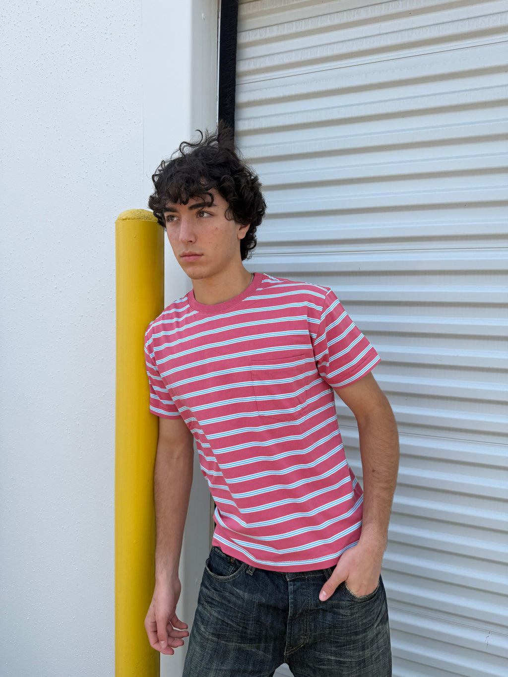 Pink Striped Tee