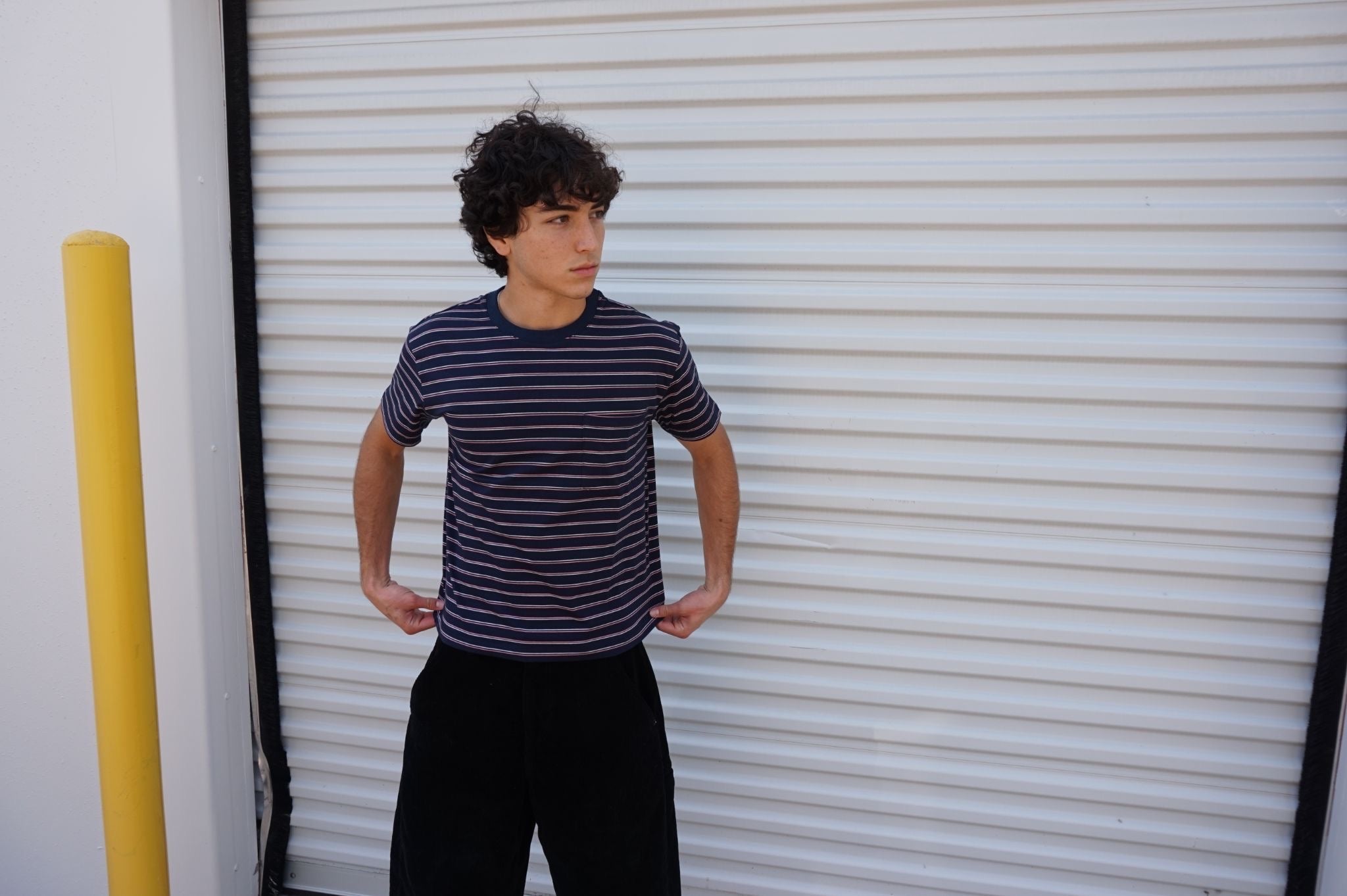 Navy Striped Tee