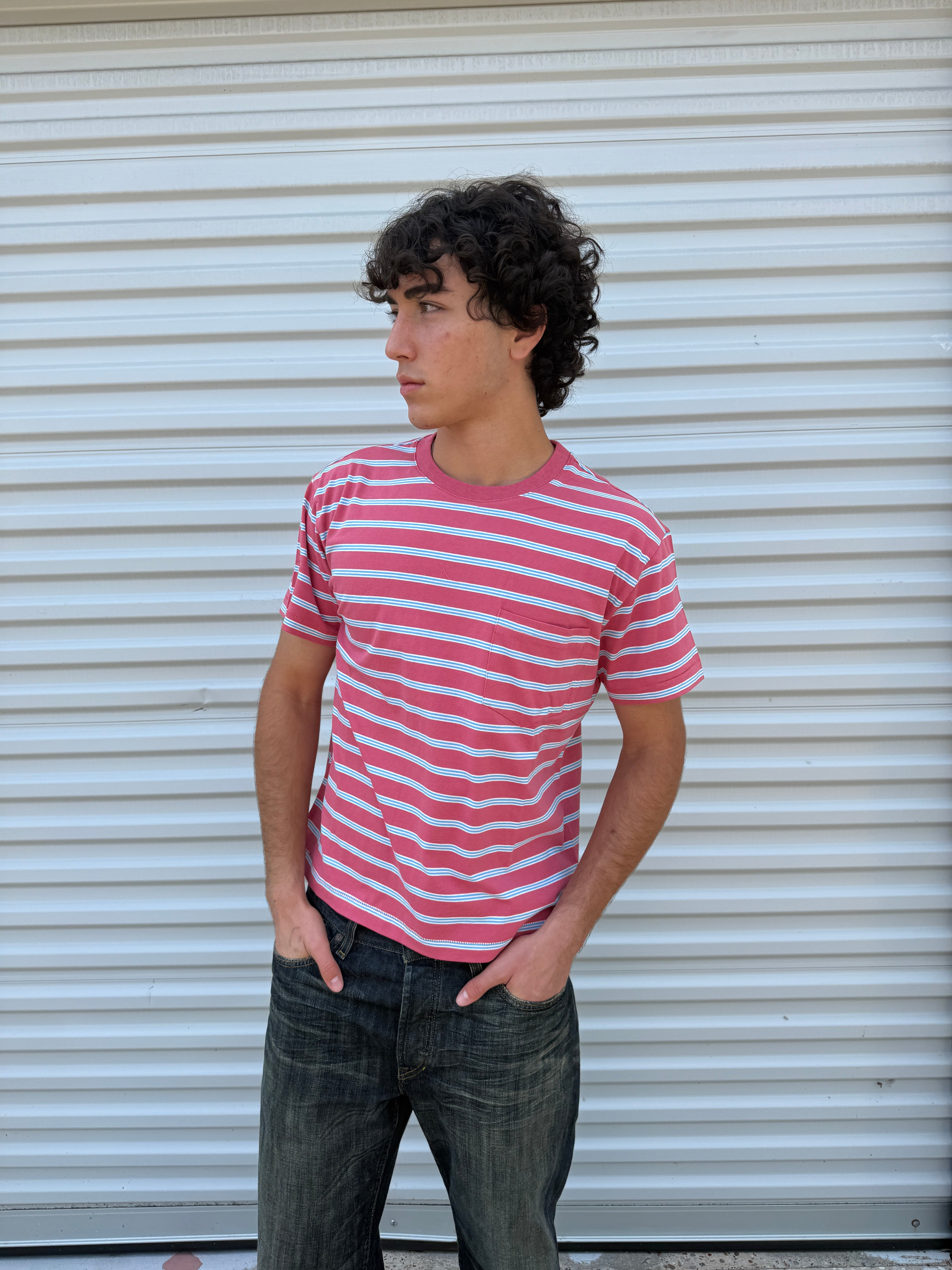 Pink Striped Tee