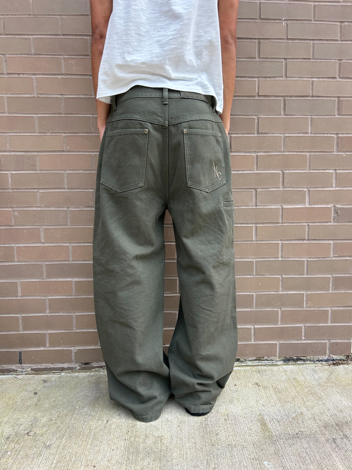 Military Green Canvas Pant V2