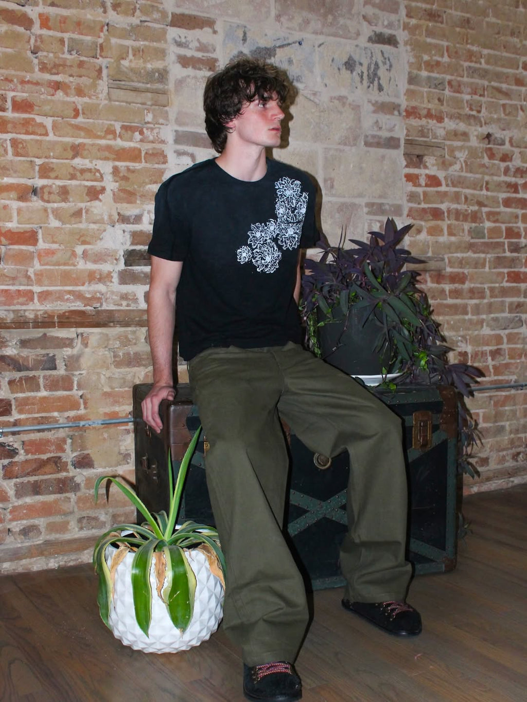 Military Green Canvas Pants