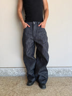 Slubbed Indigo Baggy Selvedge Denim