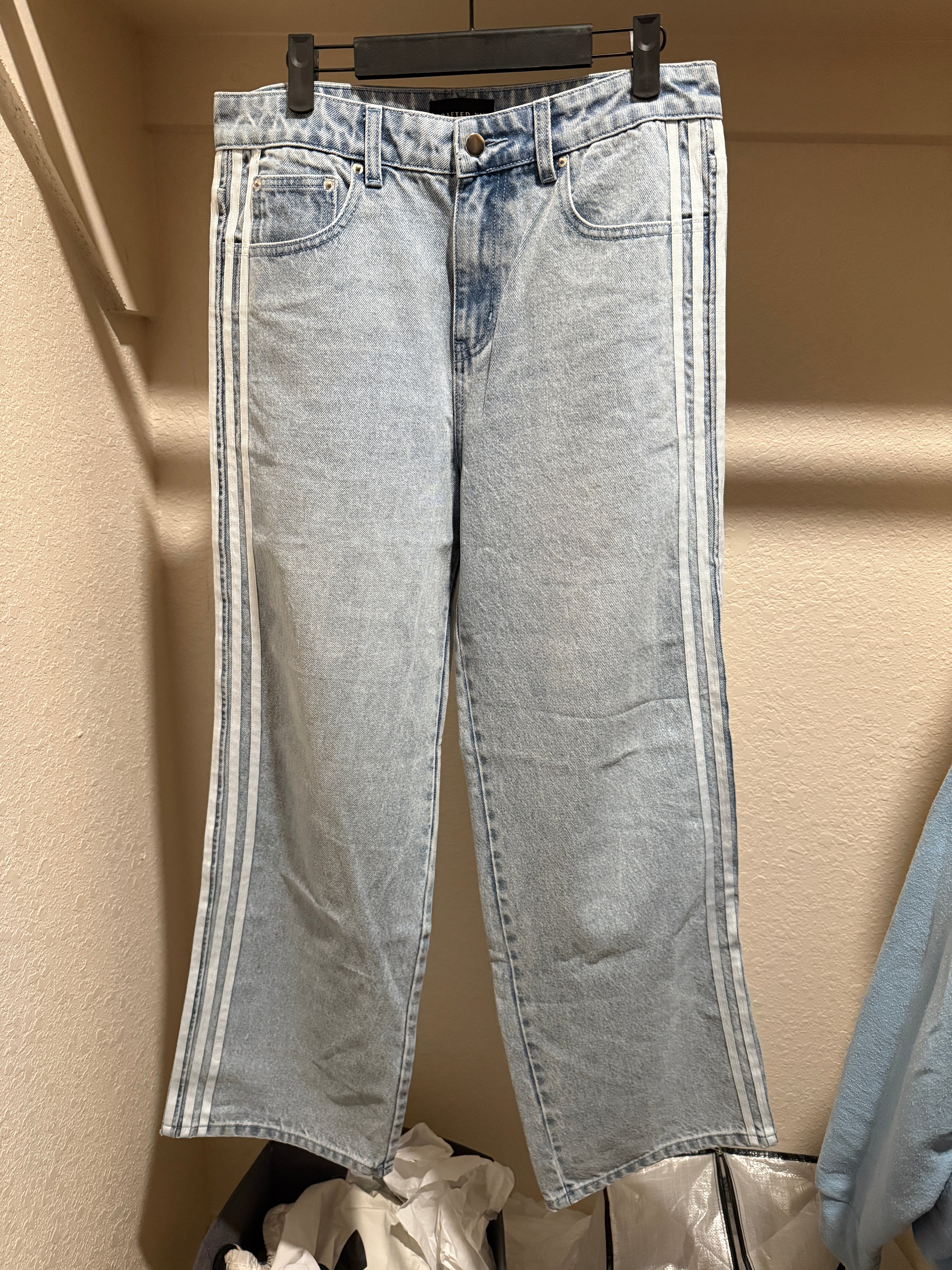Blue Striped Denim V1 Sample