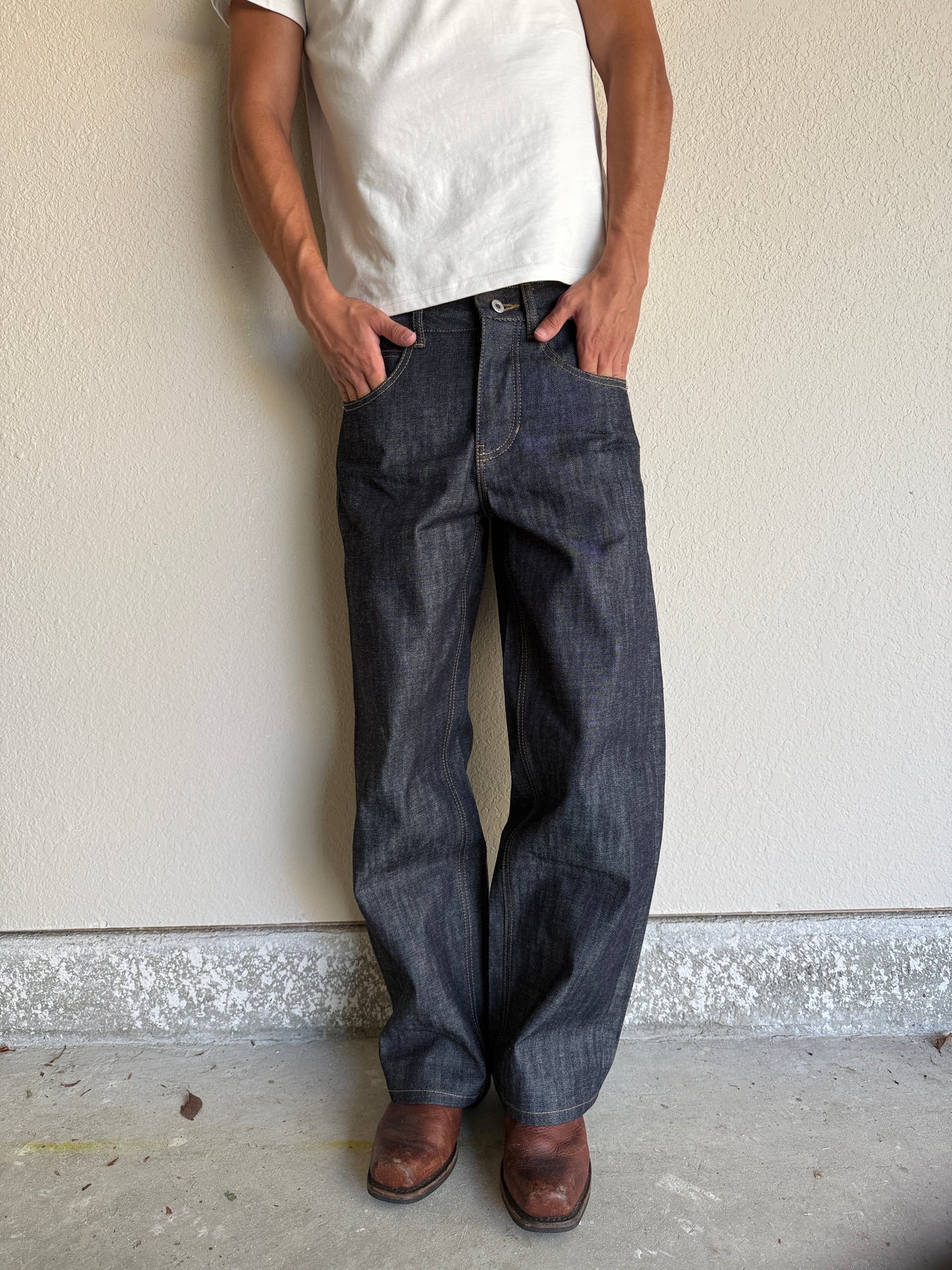 Slubbed Indigo Selvedge Denim