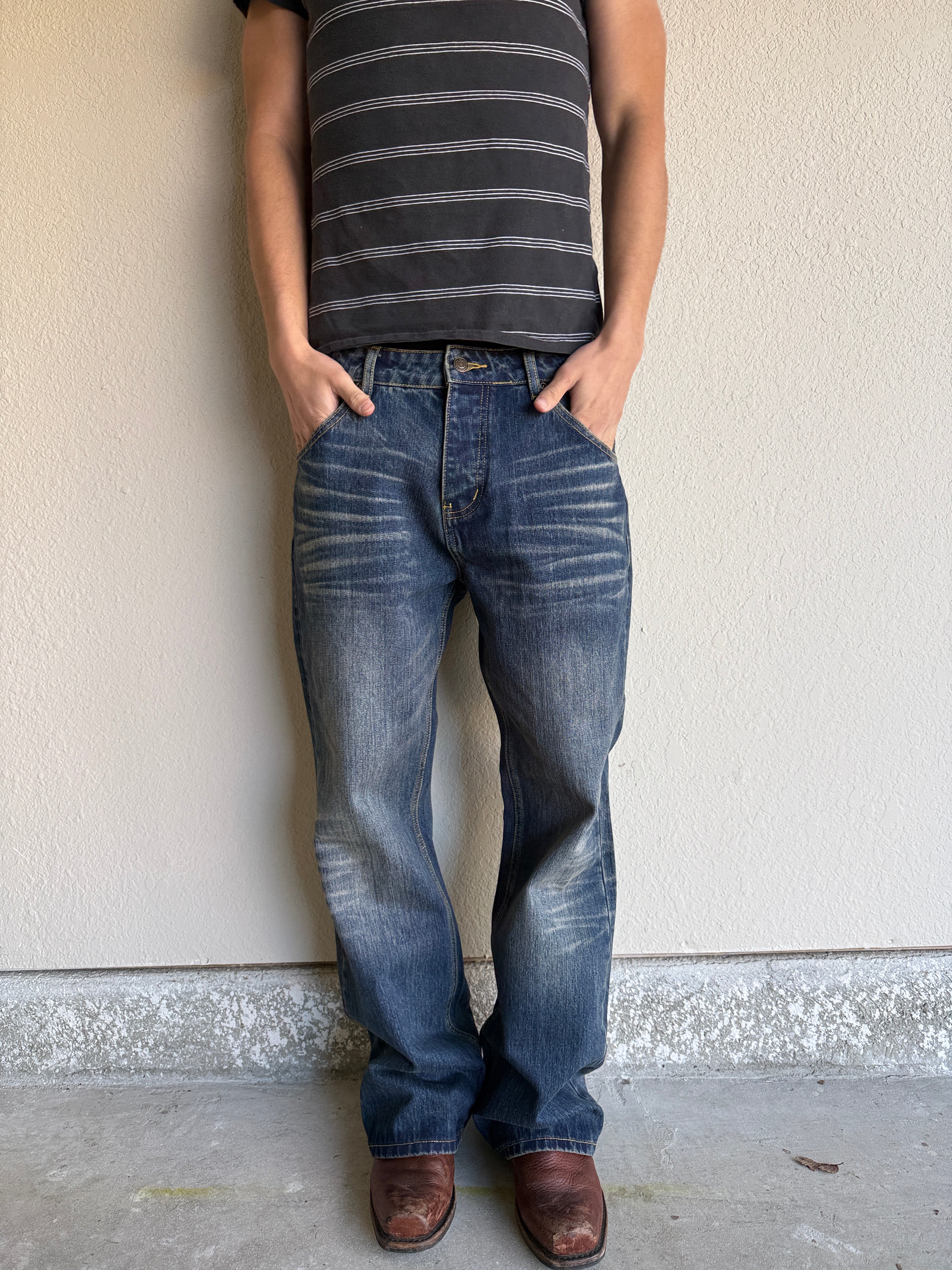 Dark Blue Bootcut Denim