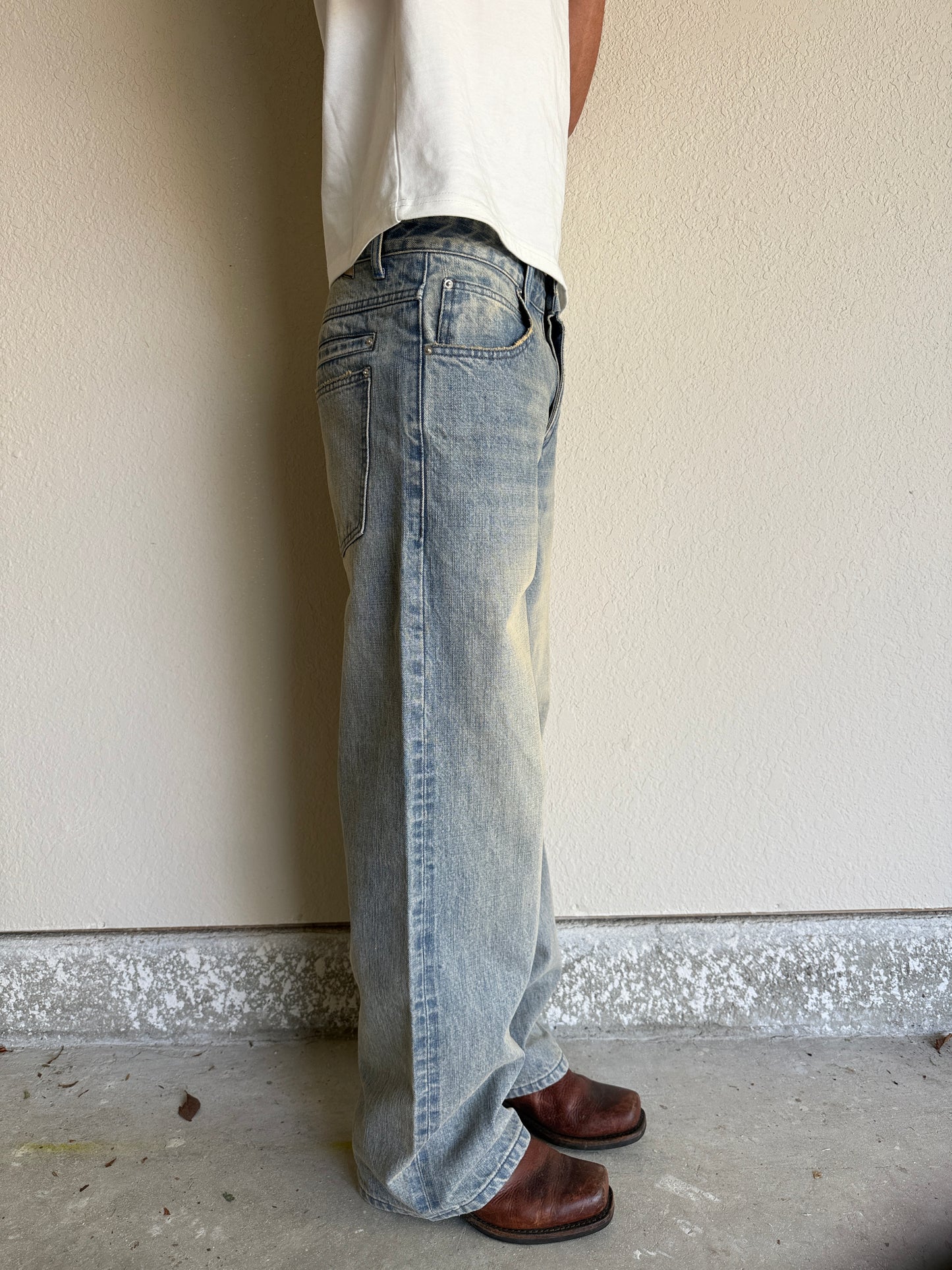 Washed Blue Selvedge Denim