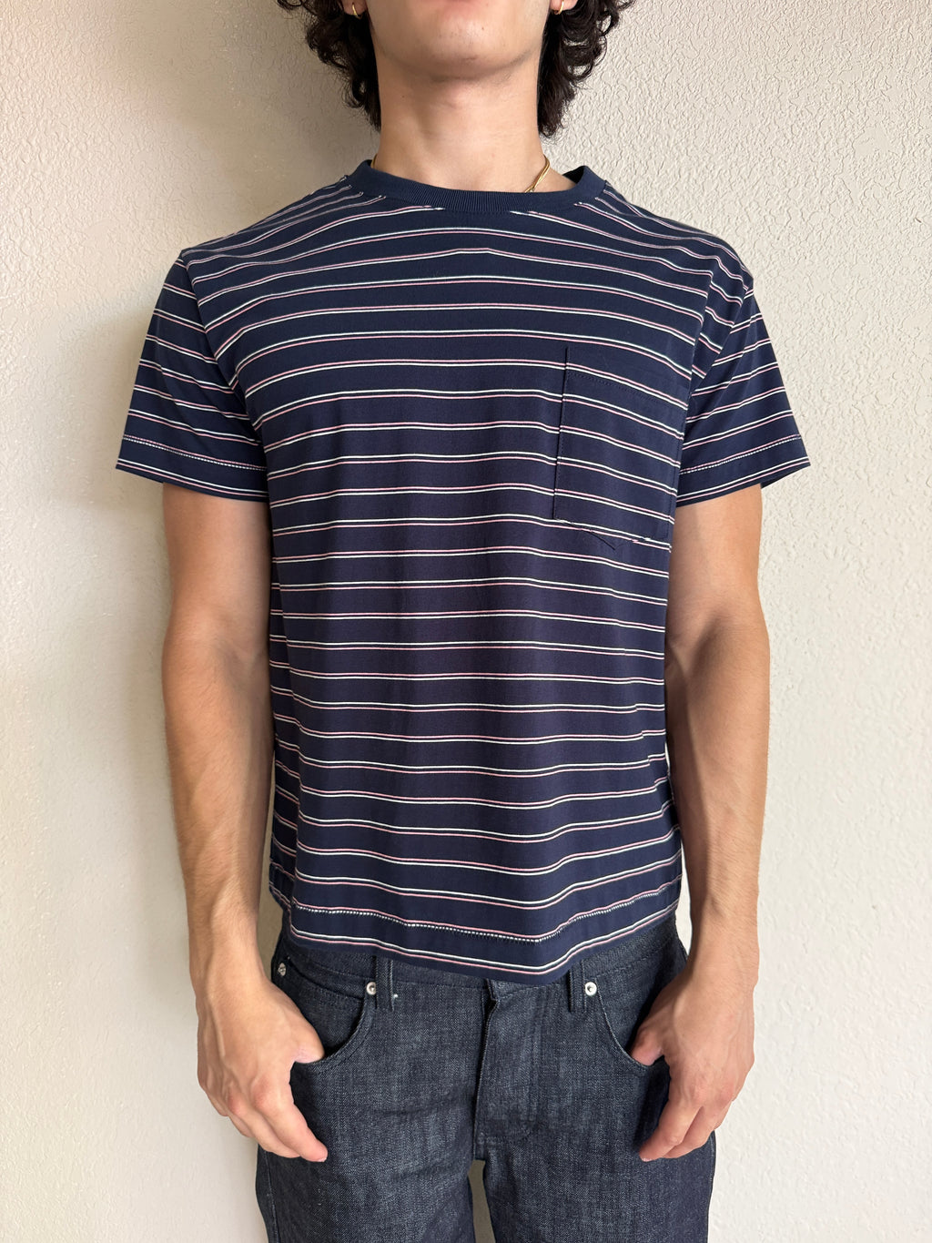 Navy Striped Tee