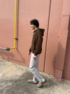 Distressed Brown Zipup