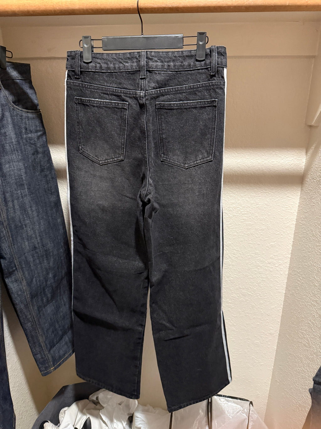 Black Striped Denim V1 Sample