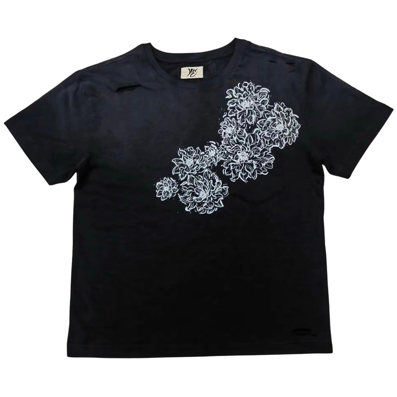 Lotus Black Tee