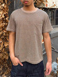 Beige Striped Tee